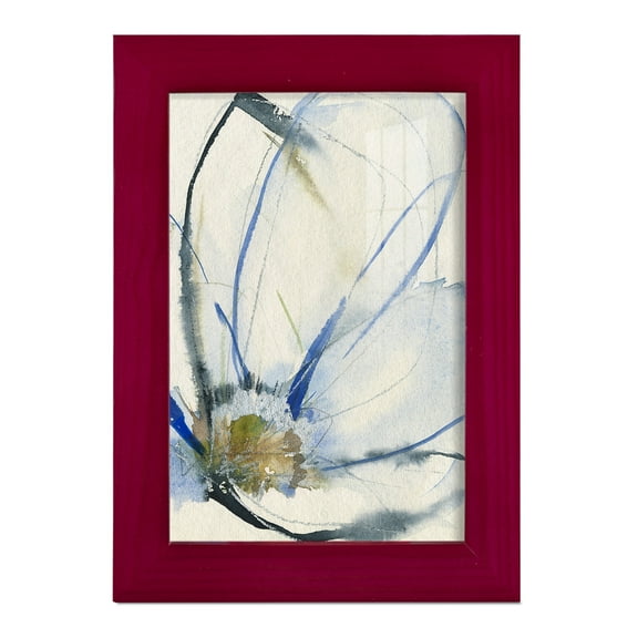 Cobalt & Paynes Petals II - Framed Print w/glass - Cherry Red