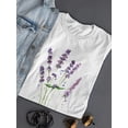thumbnail image 3 of Watercolor Lavender Flower T-Shirt Women -Image by Shutterstock, Female Medium, 3 of 4
