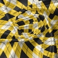 thumbnail image 5 of Ambesonne Geometric Window Valance, Argyle Grid Pattern, 54" X 12", Yellow Black and White, 5 of 5