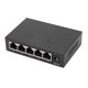 thumbnail image 1 of Conmutador De Escritorio No Administrado Ethernet, Conmutador De Red Ethernet De 5 Puertos Conmutador De Escritorio No Administrado Ethernet Divisor De Aluminio De Alta Velocidad, 1 of 8