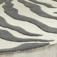 thumbnail image 3 of SAFAVIEH Cambridge Leah Geometric Wool Area Rug, Ivory/Dark Gray, 6' x 6' Round, 3 of 8