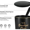 thumbnail image 3 of Gifts for Mom - To My Beautiful Mom Never Forget That I Love You Coffee Mugs, Christmas Gifts, Mother's Day Gifts, Birthday Gifts, Futtumy 14 fl oz Black Coffee Mugs Ceramic Mug Tea Cup, 3 of 9