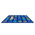 thumbnail image 5 of Joy Carpets Kid Essentials Watercolor Spots 5'4" x 7'8" Indoor Area Rug in Color Marine, 5 of 7