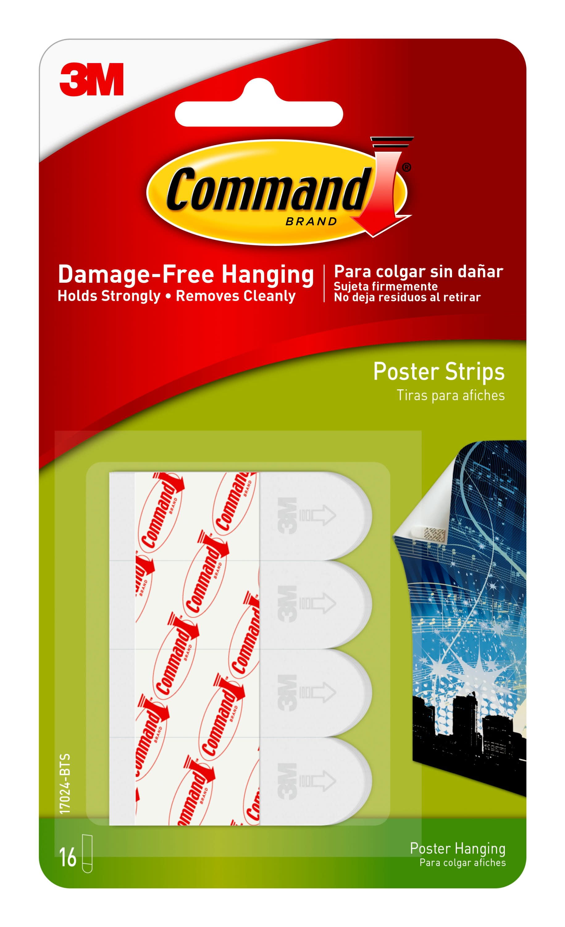 3M Command Self Adhesive Damage Free Large 'DO NO DAMAGE' Poster/Clocks Deco 