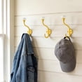 Coat Hooks - 5 Pack Yellow Towel Hooks Robe Hooks Decorative Wall Hooks ...