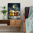 thumbnail image 5 of Yellow Gray Gender Neutral Animal Nursery Canvas Print, Elephant Giraffe Bear Moon Star Baby Room Wall Decor, 5 of 8