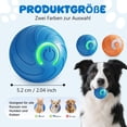 thumbnail image 2 of Upgrade Interactive Dog Ball with LED Lights - Electric Pet Toy for Dogs & Cats, Automatic Rolling Jump Activated Dog Toy (orange), 2 of 6