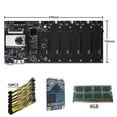 thumbnail image 1 of Btc-T37 Placa Base Para Minería Sin Elevador 8 Gpu Bitcoin Crypto Etherum Mining Set Con 8Gb Ddr3 1600Mhz Ram 1037U 128Gb Msata Ssd Cable De Alimentación Sweethay EL012865-00, 1 of 6