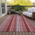 thumbnail image 6 of Addison Rugs Chantille Indoor/Outdoor Transitional Stripes Red Washable Rectangle Rug, 8' x 10', 6 of 6