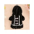 thumbnail image 2 of Pet Dog Cat Princess Fleece Coat Puppy Hoodie Bowknot Warm Dress Apparel Outfit, 2 of 5