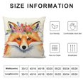 thumbnail image 5 of Nawypu  Welcome Cute Fox Throw Pillow Cover,Autumn Fox Halloween Buffalo Check Plaid Autumn Harvest Holiday Decor for Home, 5 of 5