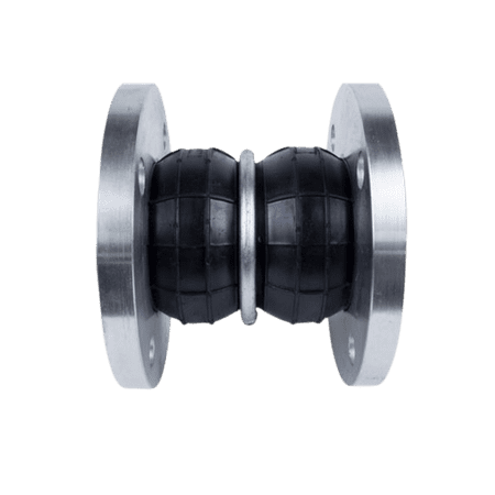 Double Sphere Rubber Expansion Joint 150 lb. Drilled Floating Flanges