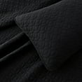 thumbnail image 2 of UNIKOME Lightweight 3 Piece Microfiber Coverlet Set Quilted Design, Black, Full/Queen, 2 of 5