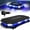 Blue/White, variant on HUICHENG 16.5 Inch 56 LED Roof Top Beacon Emergency Strobe Light, Magnetic Warning Caution Light Bar for Trucks Vehicles Construction Snowplow, Amber