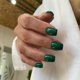 thumbnail image 1 of Día de San Patricio 48 piezas de uñas de color verde oscuro, uñas postizas cuadradas cortas, pegamento en las uñas, uñas de gel cortas, uñas acrílicas, uñas postizas para mujeres, uñas extra cortas, p, 1 of 1