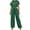 Green, variant on Kaemgyyd Women's Casual Summer 2 Piece Outfits Short Sleeve Crop Top Wide Leg Pants Set Lounge Sets Tracksuit