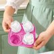 thumbnail image 2 of Yhmxh Molde para cubitos de hielo con forma de rosa, molde de silicona de 5 cm para hacer bolas de hielo, bandeja de hielo con forma de flor 3D con tapas, máquina para hacer bolas de hielo de fácil, 2 of 6