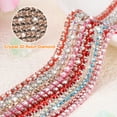 thumbnail image 4 of Uxcell 11 Yard Cadena de Strass de Cristal Cerrada, Tiras de Strass de Cristal, Strass Champagne con Base Plateada, 4 of 6