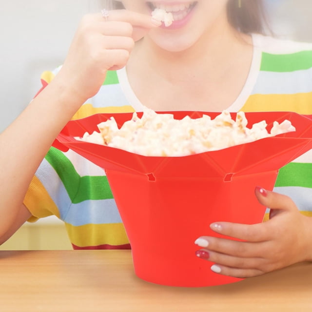 Popcorn Bowl, Non-Slip Shock-Proof Popcorn Machine, Folding Insulating for Kitchen Home