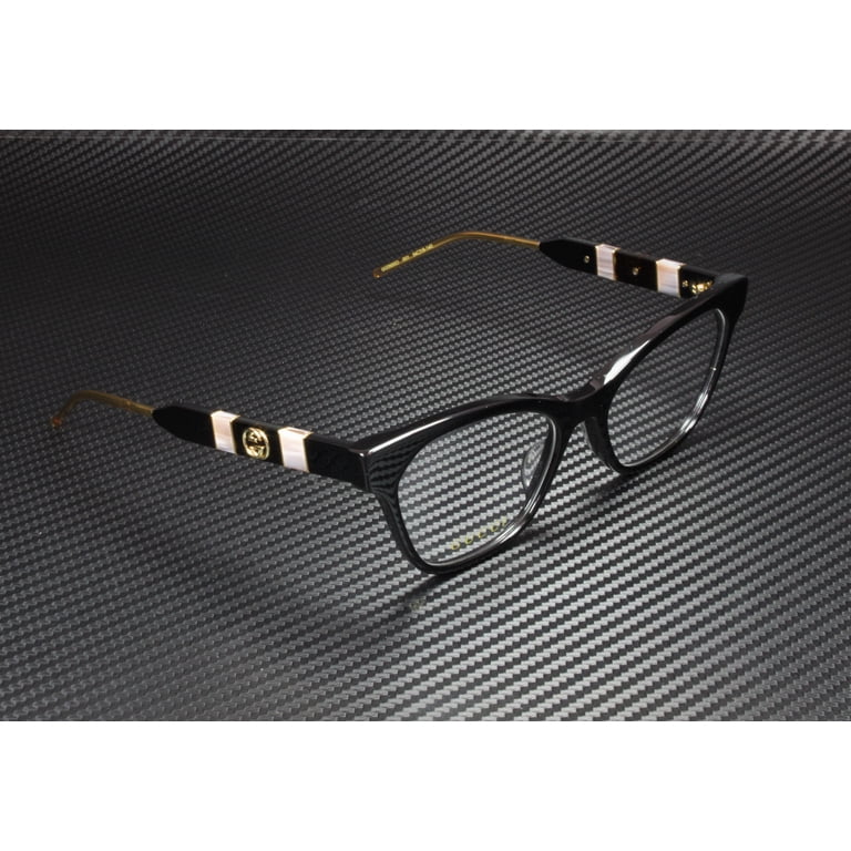 GUCCI GG0600O 001 Cat Eye Black Gold Black Demo Lens 54 mm  display picture 3