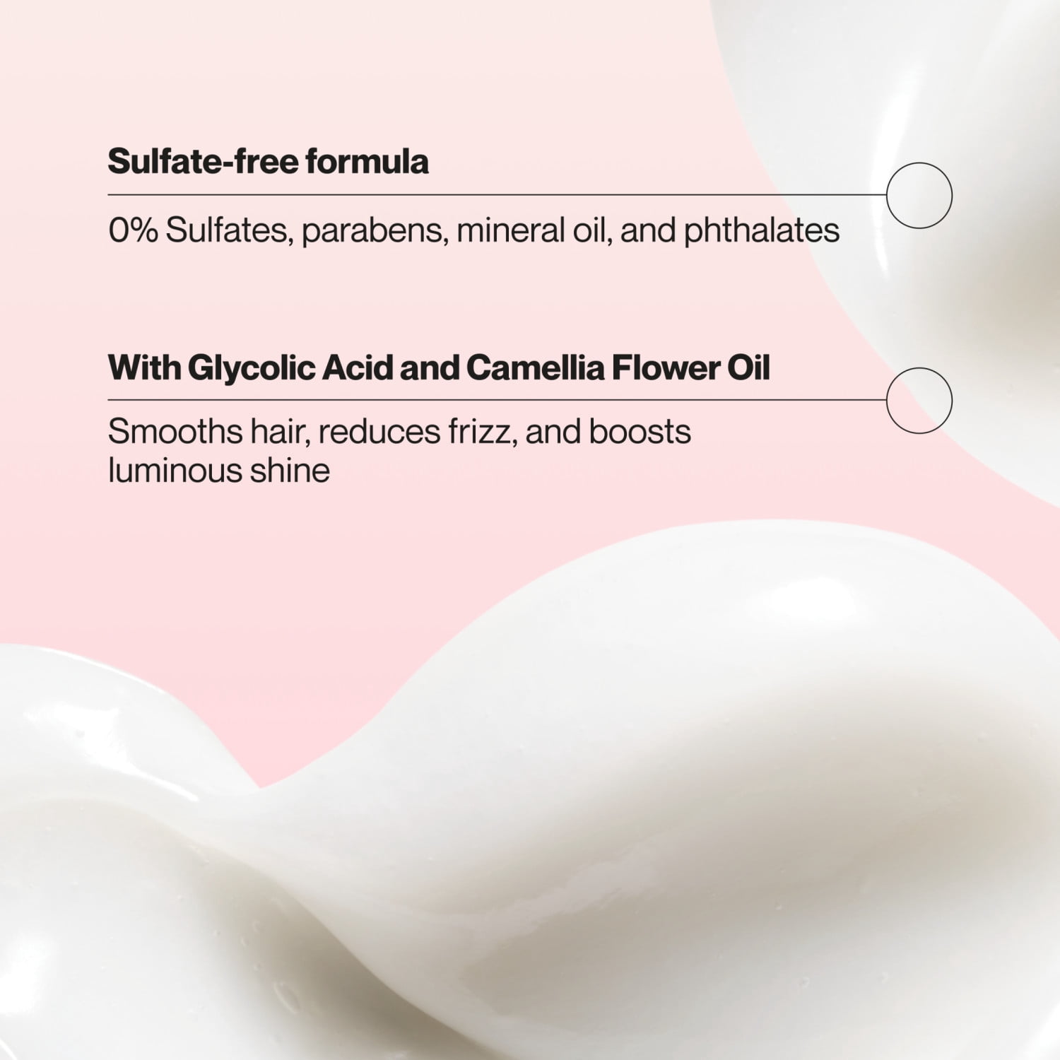 (6 pack) Suave Hydra Gloss Sulfate Free Conditioner with Glycolic Acid & Camellia Oil, 18 fl oz