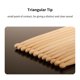 thumbnail image 4 of Tamco de tambor 1 par de baquetas 5A Baquetas antideslizantes Baquetas antideslizantes Baquetas de madera de ae Punta triangular con mango envuelto antideslizante Accesorios para instrumentos musicale, 4 of 6