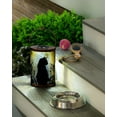 thumbnail image 2 of Handpainted Solar Glass Lantern, Cat- 6 x 9.5 x 4 Inches Indoor and Outdoor Lighting, 2 of 2