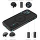 thumbnail image 5 of Funda impermeable para iPhone 12 Pro Max, compatible con MagSafe y soporte portátil, protección de cuerpo completo bajo el agua IP68, a prueba de golpes, a prueba de polvo, a prueba de nieve (6,7 pulgadas) Ormromra WMZY-243-3, 5 of 8