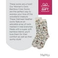 thumbnail image 7 of MeMoi Women's Owls Bamboo Crew Socks - Womens - Female, 9-11, Oatmeal Heather, 7 of 7
