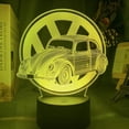 thumbnail image 1 of Lámpara de mesa LED 3D con luz nocturna para coche para dormitorio de niños, 1 of 1