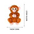 thumbnail image 4 of CQCYD 2Pcs Monkey Doll PlushToy, Big-Eyed Stuffed Animal Cute Rag Doll Pillow, Soft Short Plush Hugging Companion forChildren'sBedroom Decor and Birthday Gift, 4 of 9