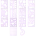 thumbnail image 1 of Shisuyan Drawing Painting Stencils Set Reusable Craft Projects 14Pcs 5.89X4.91X0.04 In, 1 of 9