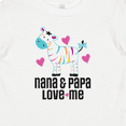 thumbnail image 4 of Inktastic Nana and Papa Grandkids Zebra Girls Baby T-Shirt, 4 of 5