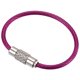 thumbnail image 1 of Cable de Llavero de Alambre de Acero Inoxidable de 3.5 Pulgadas, Rojo Rosa, Paquete de 15, 1 of 6
