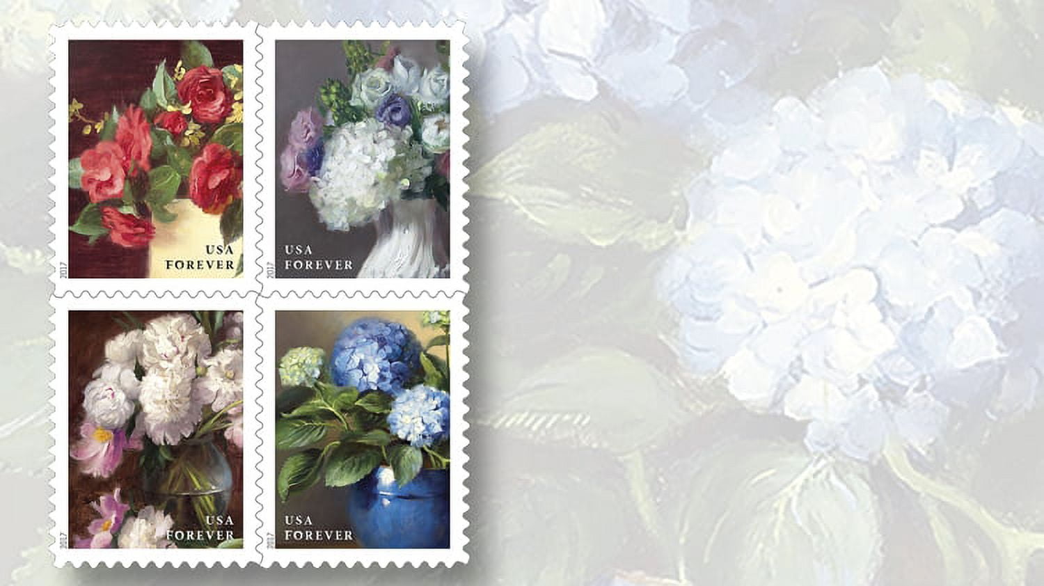 USPS Wild Orchids Flowers Forever Stamps Postal First Class US Postage  Stamps Birthday Wedding Celebration Engagement Anniversary Bridal Shower  (Strip