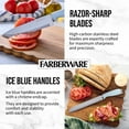 thumbnail image 4 of Farberware Classic 16-Piece Natural Knife Block Set with Kitchen Shears, Ice Blue, 4 of 13