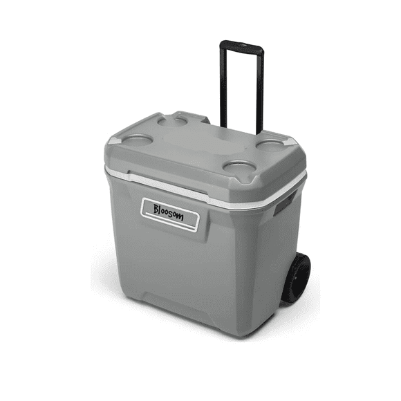 Hielera Conservadora Bloosom Coleman Con Ruedas 65 Qt Gris
