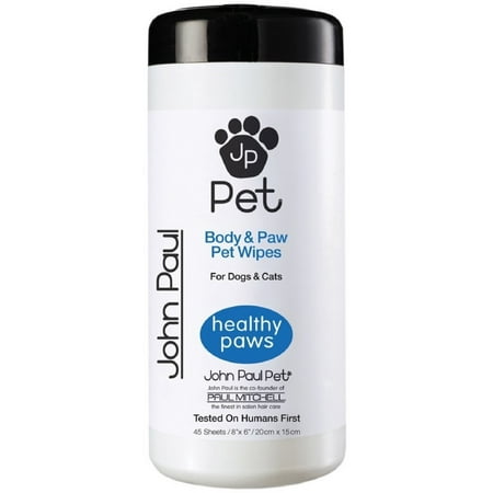Body Electrical Wiper - John Paul Pet Body & Paw Pet Wipes 45 ea