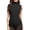 Black, variant on Women's Fit Turtleneck Slim Blouse Sleeveless Top Green S