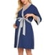 thumbnail image 1 of Minnieouse Vestido de punto de maternidad Mujeres embarazadas Pijamas de manga larga Elástico Enfermería Lactancia Camisón Entrega Ropa de dormir Accesorios de disfraces L Minnieouse AP019008-03, 1 of 6
