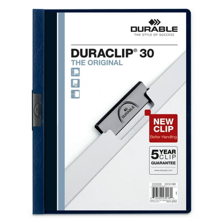 UPC: 0616528230180 | DURABLE  DBL220328  Duraclip Report Covers  1 Each  Navy