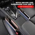 thumbnail image 1 of Asiento de coche Gap Filler Asiento de cuero PU Consola Bolsillo lateral Accesorios interiores del coche, 1 of 5