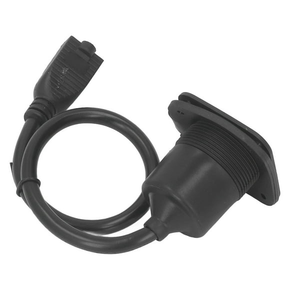 AC Port Plug, RV AC Power Inlet Plug Flange Inlet 125V US Plug Waterproof Cover Moisture Resistance Rubber 15A for Boat