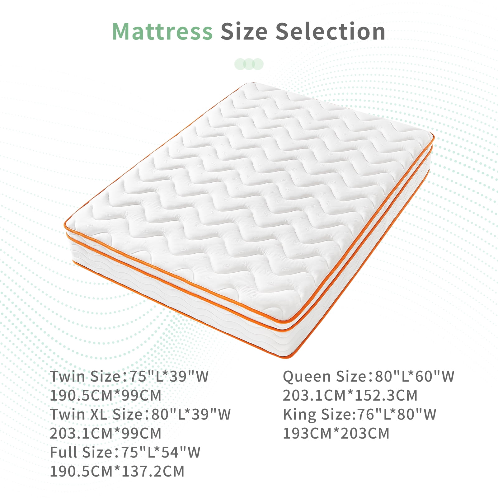 VFD 10 inch Twin XL Size Hybrid Mattress - Medium Firm, Memory Foam & Pocket Springs, Motion Isolation, Edge Support, Pressure Relief, Ships Compressed