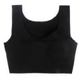 thumbnail image 5 of Bras for Women,Everyday Comfort Bra Top High Elasticity Seamless Sleepwear Sporty Casual Underwear,Sports Bras for Women,Black,3XL, 5 of 5
