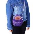 thumbnail image 2 of Bolsa de transporte para mascotas de felpa corta para hámster, rata, chinchilla, hurón, productos para exteriores (leopardo morado M), 2 of 2