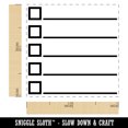 thumbnail image 2 of Bulleted Check List Checklist Squares and Lines Self-Inking Rubber Stamp Ink Stamper - Black Ink - Small 1 Inch, 2 of 7