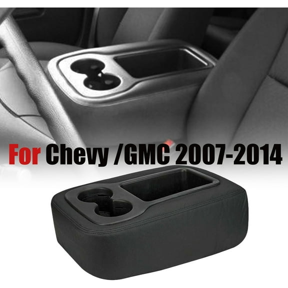 Fits for 2007-2014 Chevy Silverado Center Console Armrest Cloth Cover Jump Seat Zip
