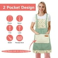 thumbnail image 7 of XXXFLOWER Aprons for Women with Pockets Daisy Floral Cute Apron for Kitchen Cooking Baking Gardening 2 Pack, 7 of 7