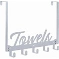 thumbnail image 1 of Over the Door Hook,Hanger,Heavy Duty,Wall Mounted Towel Rack/Hook with 6 Hooks for Bedroom,Bathroom,Kitchen,Bag,Hat, 1 of 4